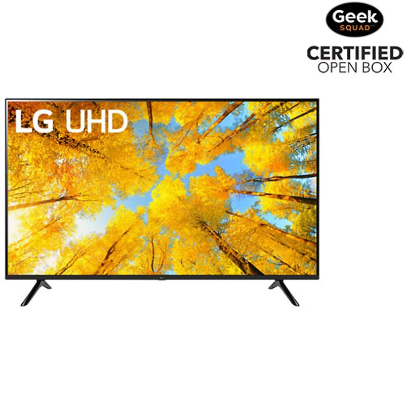 Boîte ouverte - Téléviseur intelligent webOS HDR DEL UHD 4K de 50 po de LG (50UQ7570PUJ) - 2023 - Noir