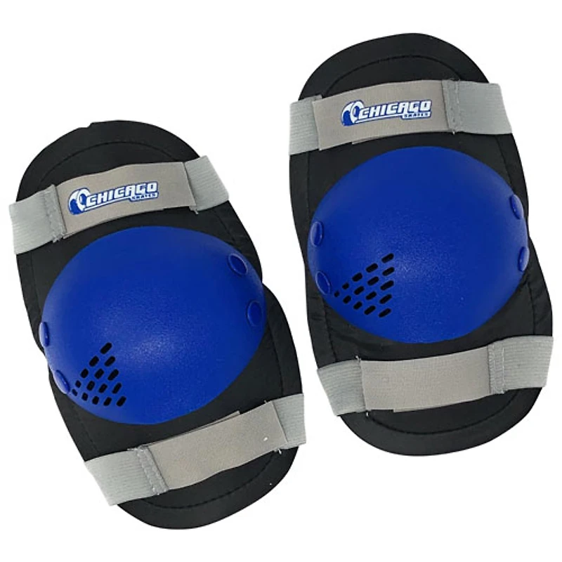 Ensemble avec patins à quatre roulettes réglables de Chicago - Bleu - Taille 1-4