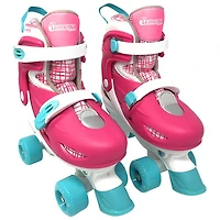 Chicago Adjustable Quad Roller Skates Combo Set - Pink - Size 1-4