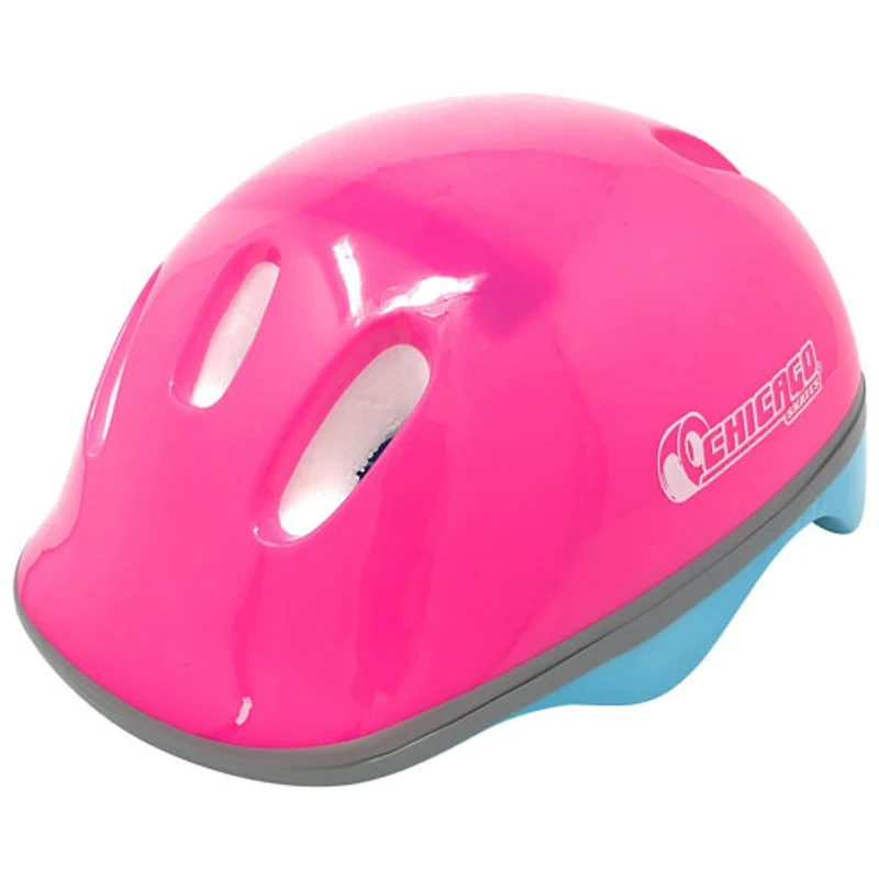 Ensemble avec patins à roues alignées d'entraînement 2-en-1 de Chicago - Rose - Taille J10-J13