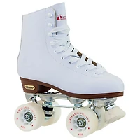 Patins à roulettes doublés en cuir pour roulathèque de Chicago - Blanc - Taille 5-11