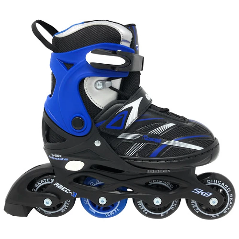 Patins à roues alignées réglables MA7 Chicago - Bleu - Taille J13-4