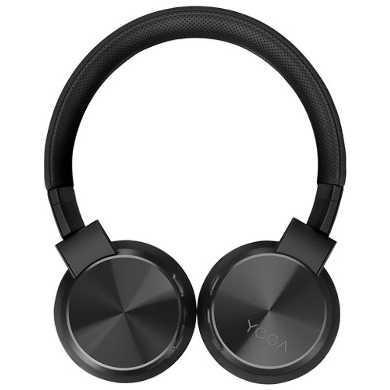 Casque d'écoute Bluetooth à suppression active du bruit Yoga de Lenovo - Noir