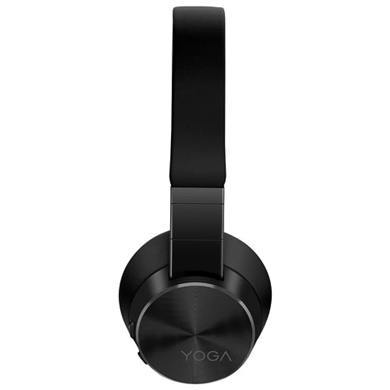 Casque d'écoute Bluetooth à suppression active du bruit Yoga de Lenovo - Noir
