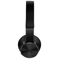 Casque d'écoute Bluetooth à suppression active du bruit Yoga de Lenovo - Noir