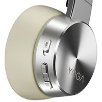 Casque d'écoute Bluetooth à suppression active du bruit Yoga de Lenovo - Mica