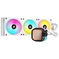 Système de refroidissement liquide de 360 mm RVB pour processeur iCUE LINK H150i de Corsair - Blanc
