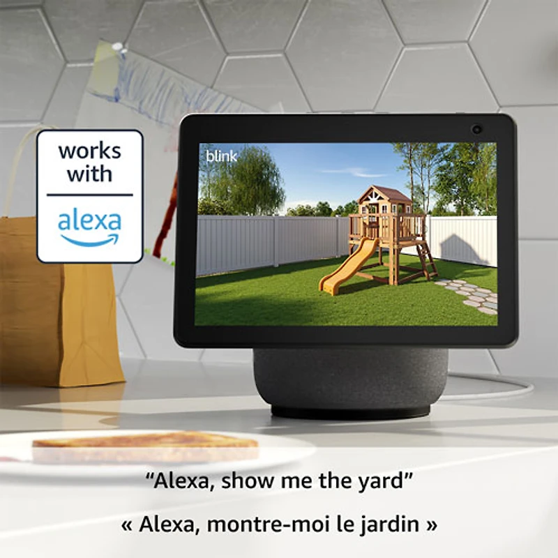 Système de surveillance à caméra IP d'extérieur sans fil HD intégrale 1080p Outdoor 4 de Blink - Noir