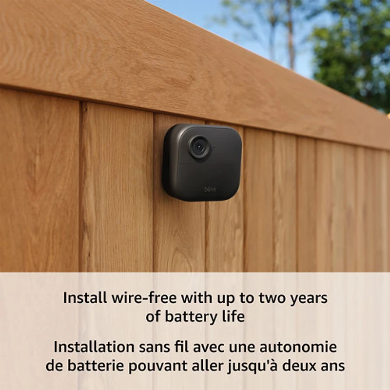 Système de surveillance à caméras IP d'extérieur sans fil HD intégrale 1080p 4 de Blink - Ensemble de