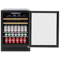 Réfrigérateur à boissons encastrable pour 16 bouteilles/106 canettes de Vinturi (VRIB5301SS) - Acier inoxydable