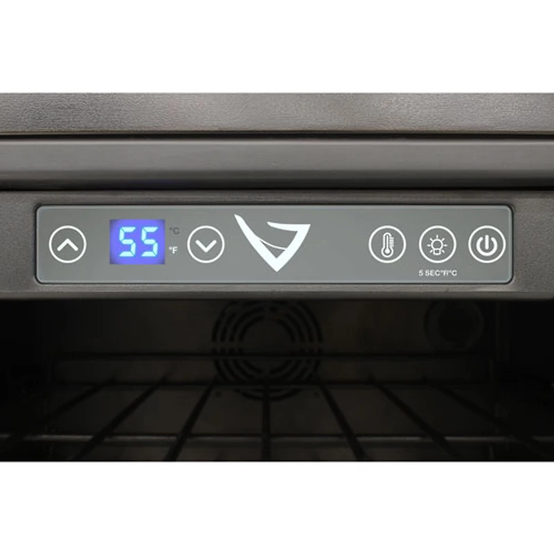 Réfrigérateur à boissons encastrable pour 16 bouteilles/106 canettes de Vinturi (VRIB5301SS) - Acier inoxydable