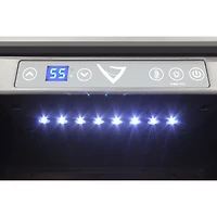 Réfrigérateur à boissons encastrable pour 16 bouteilles/106 canettes de Vinturi (VRIB5301SS) - Acier inoxydable