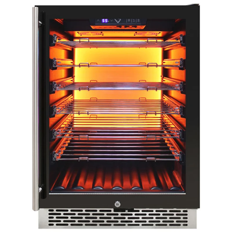 Cellier de 41 bouteilles de Vinturi (VRIW4101BL) - Acier inoxydable noir