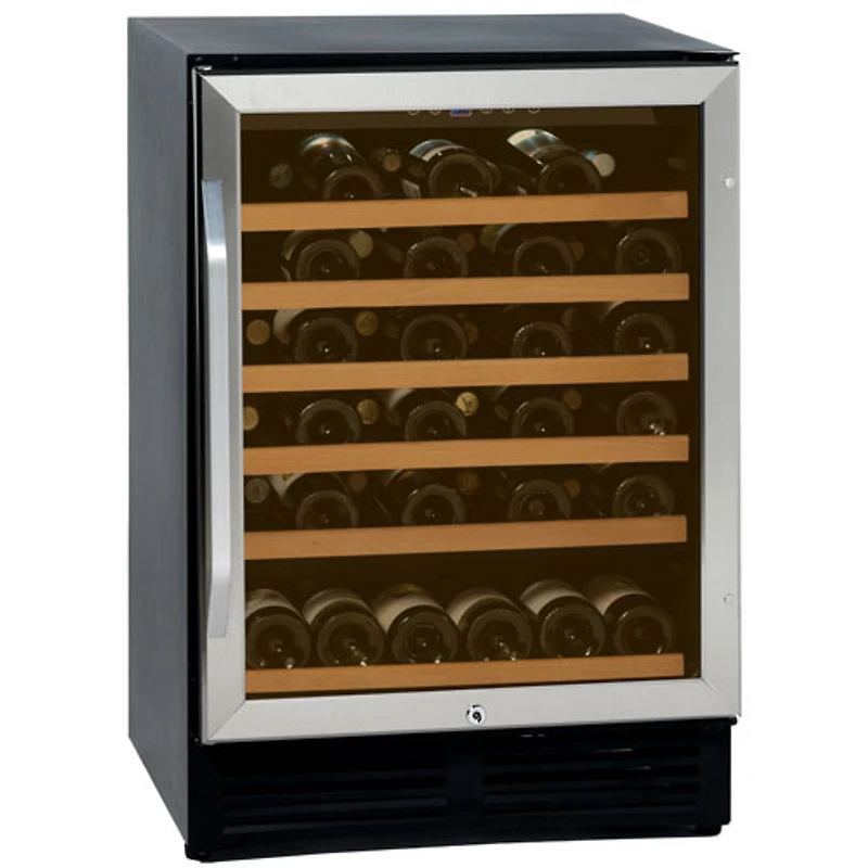 Cellier de 50 bouteilles de Vinturi (WCR506) - Acier inoxydable noir