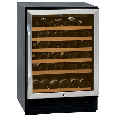 Cellier de 50 bouteilles de Vinturi (WCR506) - Acier inoxydable noir