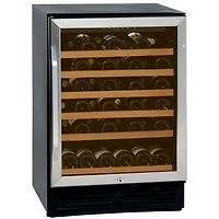 Cellier de 50 bouteilles de Vinturi (WCR506) - Acier inoxydable noir