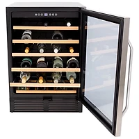 Cellier de 50 bouteilles de Vinturi (WCR506) - Acier inoxydable noir