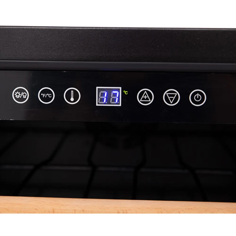 Cellier de 50 bouteilles de Vinturi (WCR506) - Acier inoxydable noir