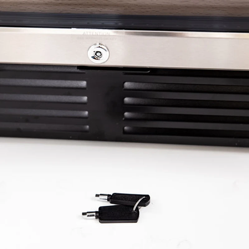 Cellier de 50 bouteilles de Vinturi (WCR506) - Acier inoxydable noir