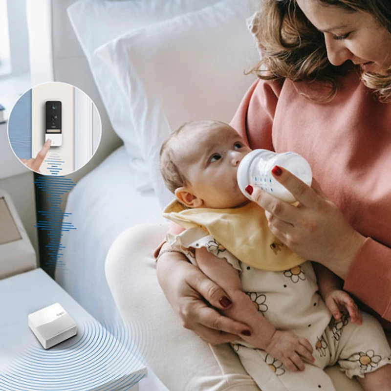 Ensemble avec sonnette à caméra vidéo sans fil Wi-Fi 2K Tapo D230S1 de TP-Link