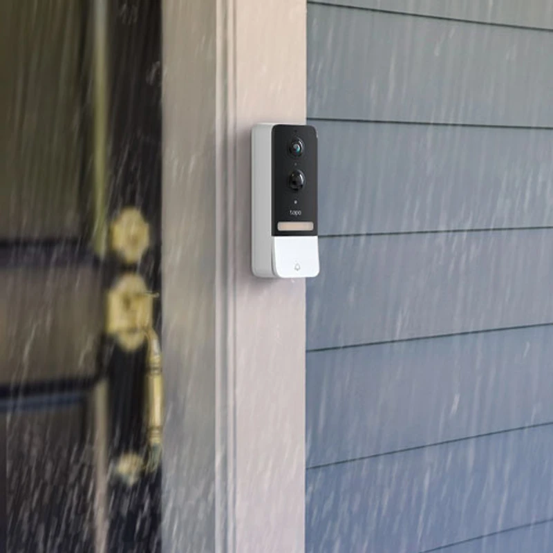Ensemble avec sonnette à caméra vidéo sans fil Wi-Fi 2K Tapo D230S1 de TP-Link
