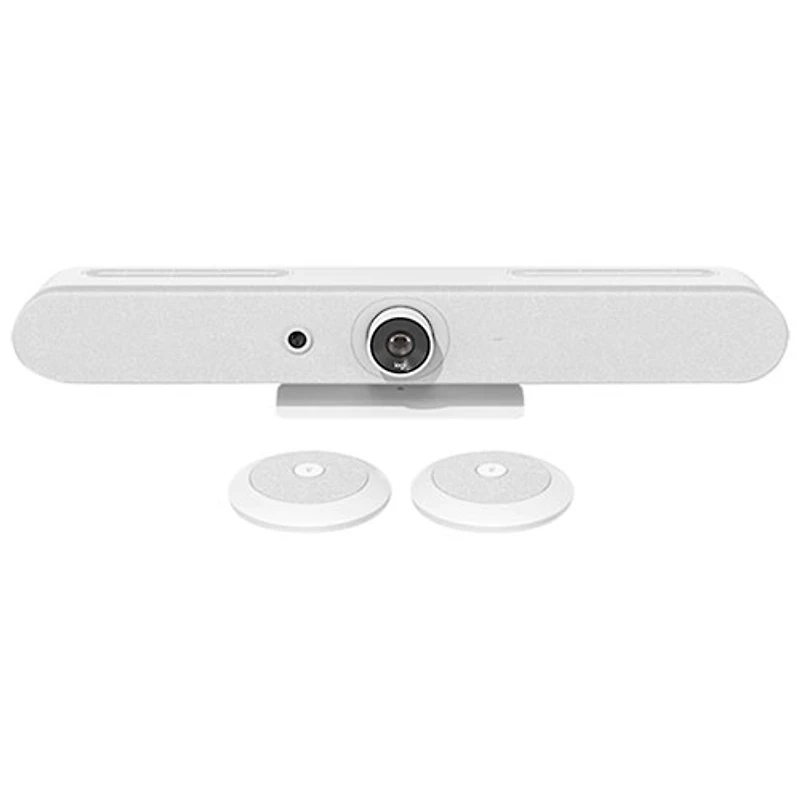 Logitech Rally Bar Ultra HD 4K 30fps Mini Video Conferencing Camera with Microphone - White
