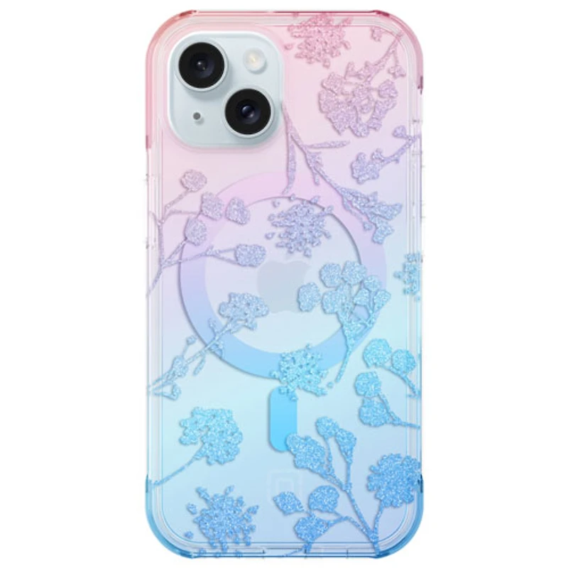 Étui rigide ajusté Forme d'Incipio avec MagSafe pour iPhone 16e/15/14/13 - Motif floral ombré