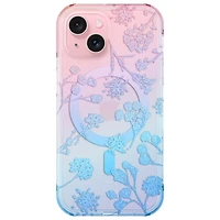 Étui rigide ajusté Forme d'Incipio avec MagSafe pour iPhone 16e/15/14/13 - Motif floral ombré
