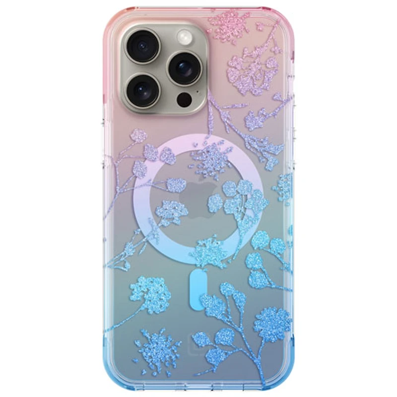 Étui rigide ajusté Forme d'Incipio avec MagSafe pour iPhone 15 Pro Max - Motif floral ombré