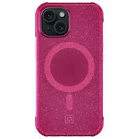 Étui rigide ajusté Forme d'Incipio avec MagSafe pour iPhone 16e/15/14/13 - Rose vif scintillant