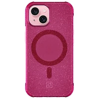 Étui rigide ajusté Forme d'Incipio avec MagSafe pour iPhone 16e/15/14/13 - Rose vif scintillant