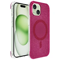 Étui rigide ajusté Forme d'Incipio avec MagSafe pour iPhone 16e/15/14/13 - Rose vif scintillant