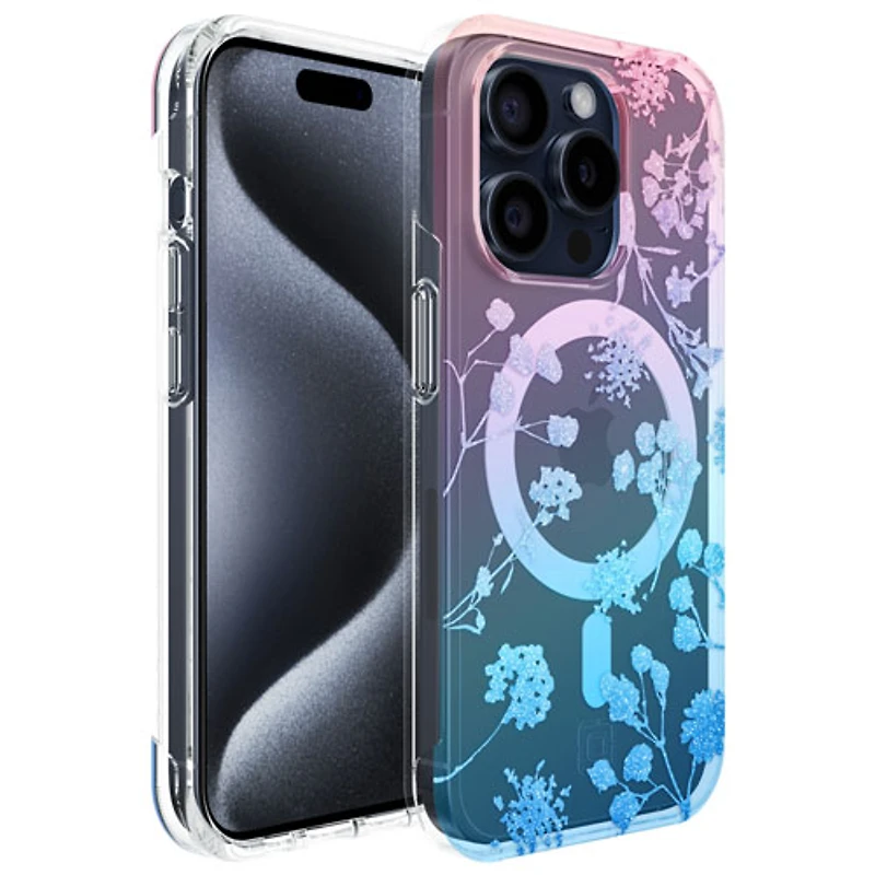 Étui rigide ajusté Forme d'Incipio avec MagSafe pour iPhone 15 Pro - Motif floral ombré