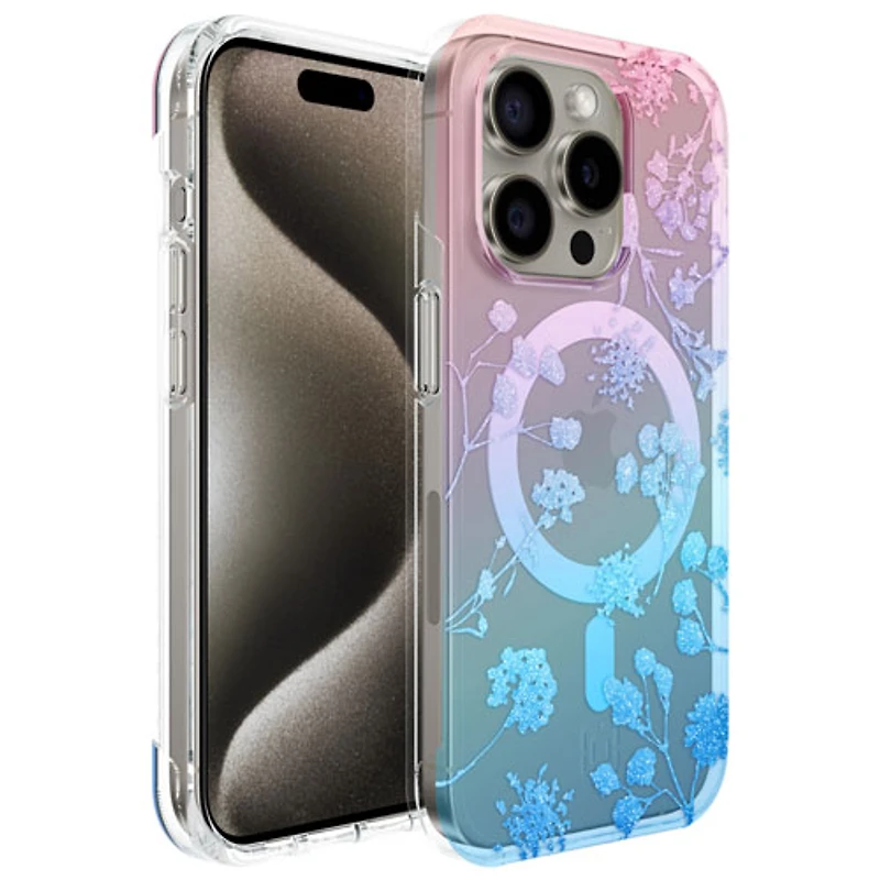 Étui rigide ajusté Forme d'Incipio avec MagSafe pour iPhone 15 Pro - Motif floral ombré