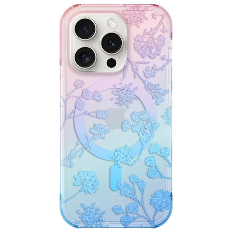 Étui rigide ajusté Forme d'Incipio avec MagSafe pour iPhone 15 Pro - Motif floral ombré