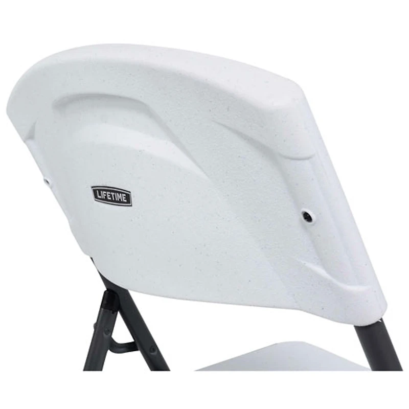 Lifetime Traditional Folding Dining Chair - Set of 4 - White/Black