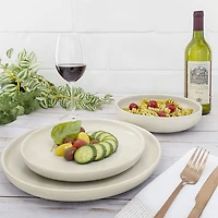 Service de vaisselle de 12 pièces en grès Uno de Mesa Ceramics - Marbre