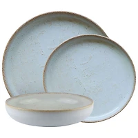 Service de vaisselle de 12 pièces en grès Uno de Mesa Ceramics - Albâtre