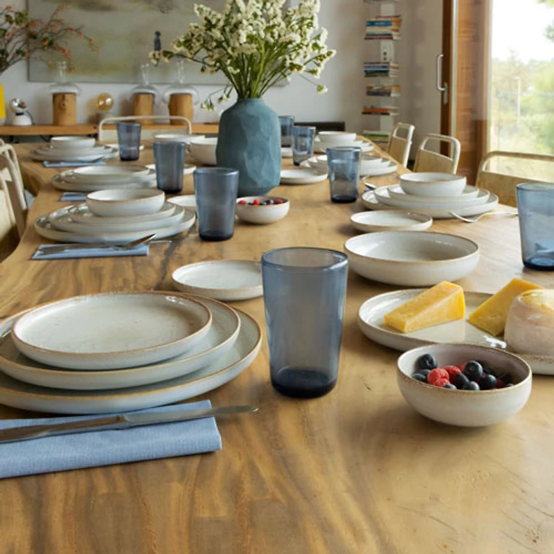 Mesa Ceramics Uno 12-Piece Stoneware Dinnerware Set - Alabaster