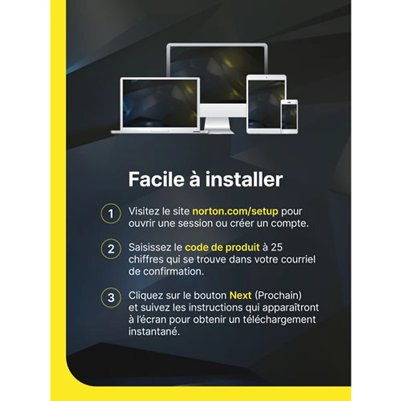 Norton 360 for Gamers (PC/Mac) - 3 appareils - Stockage infonuagique de 50 Go - Abonnement de 1 an - Téléchargement numérique