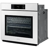 Four mural électrique double à convection véritable 5,1 pi³ 30 po de Samsung (NV51CB700S12AA) - Blanc épuré