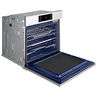 Four mural électrique double à convection véritable 5,1 pi³ 30 po de Samsung (NV51CB700S12AA) - Blanc épuré