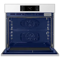 Four mural électrique double à convection véritable 5,1 pi³ 30 po de Samsung (NV51CB700S12AA) - Blanc épuré