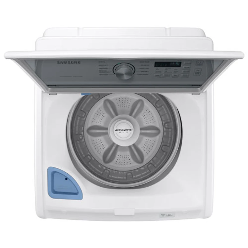 Laveuse à chargement par le haut de 5,3 pi³ de Samsung (WA46CG3505AWA4) - Blanc