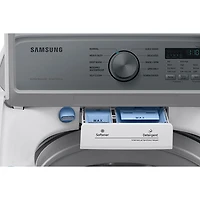 Laveuse à chargement par le haut de 5,3 pi³ de Samsung (WA46CG3505AWA4) - Blanc