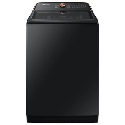 Laveuse à chargement par le haut de 6,2 pi³ de Samsung (WA54CG7550AVA4) - Noir brossé