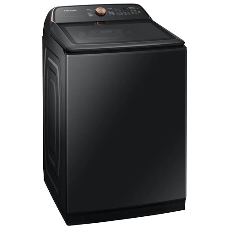 Laveuse à chargement par le haut de 6,2 pi³ de Samsung (WA54CG7550AVA4) - Noir brossé