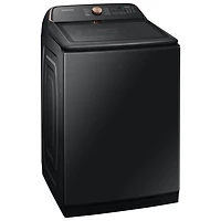 Laveuse à chargement par le haut de 6,2 pi³ de Samsung (WA54CG7550AVA4) - Noir brossé