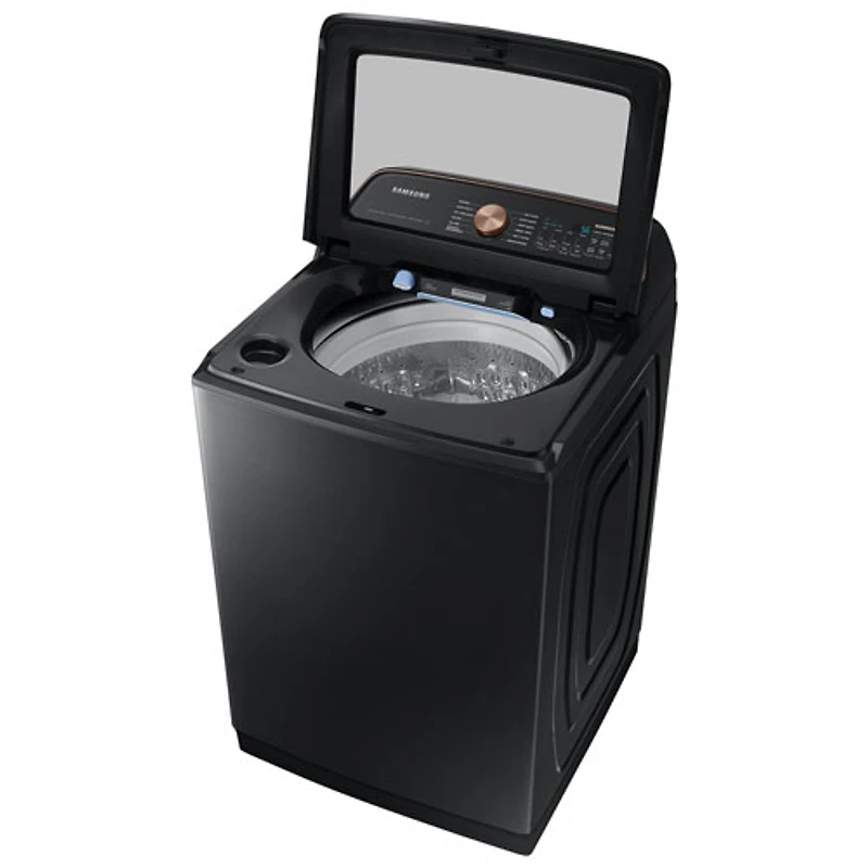 Laveuse à chargement par le haut de 6,2 pi³ de Samsung (WA54CG7550AVA4) - Noir brossé