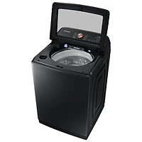 Laveuse à chargement par le haut de 6,2 pi³ de Samsung (WA54CG7550AVA4) - Noir brossé